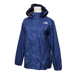 The North Face Jacket Boys‎ XL Blue HyVent Hooded Rain Shell Waterproof Outdoor